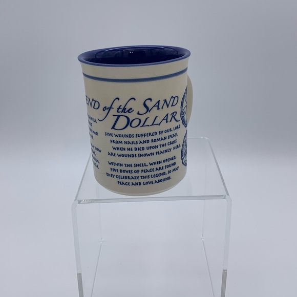 Decorative Legendary Sand Dollar Stoneware  Coffee Mug With Handle - Picture 3 of 12